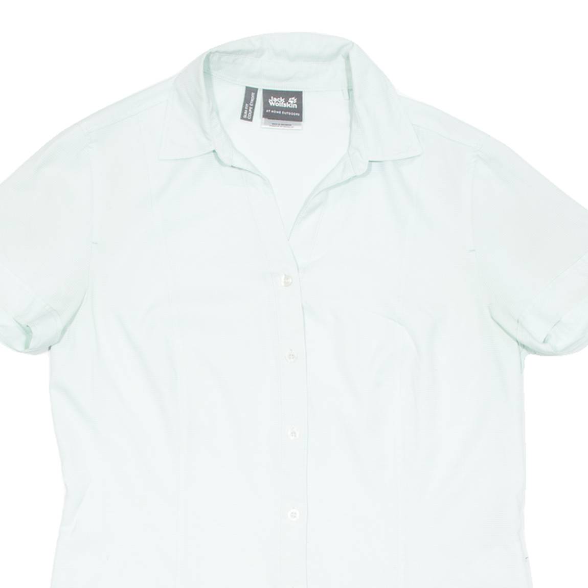 JACK WOLFSKIN Womens Shirt Blue Check UK 12