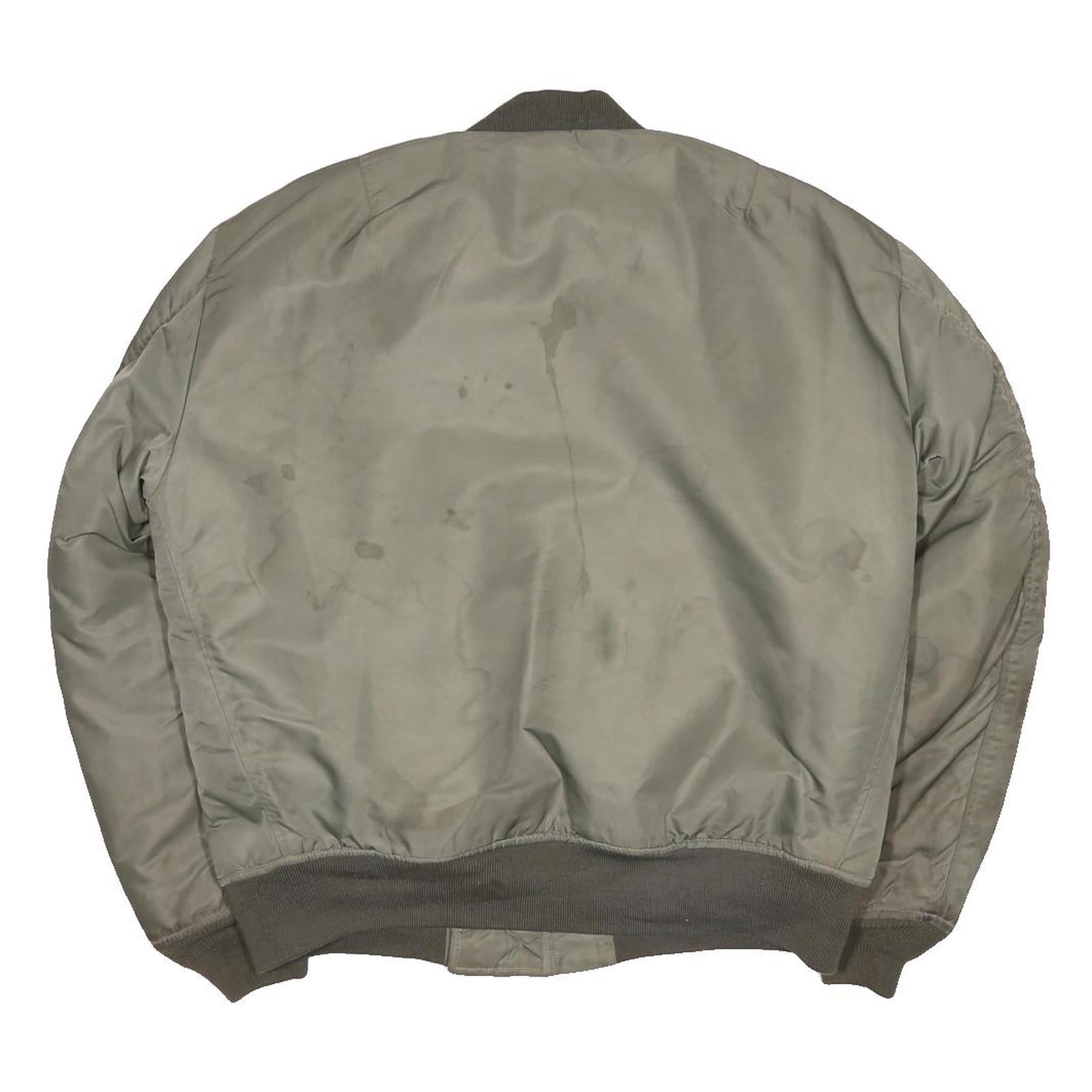 BRONSON INC. Buzz Rickson's Type MA-1 Mens Green Flight Bomber L Jacket