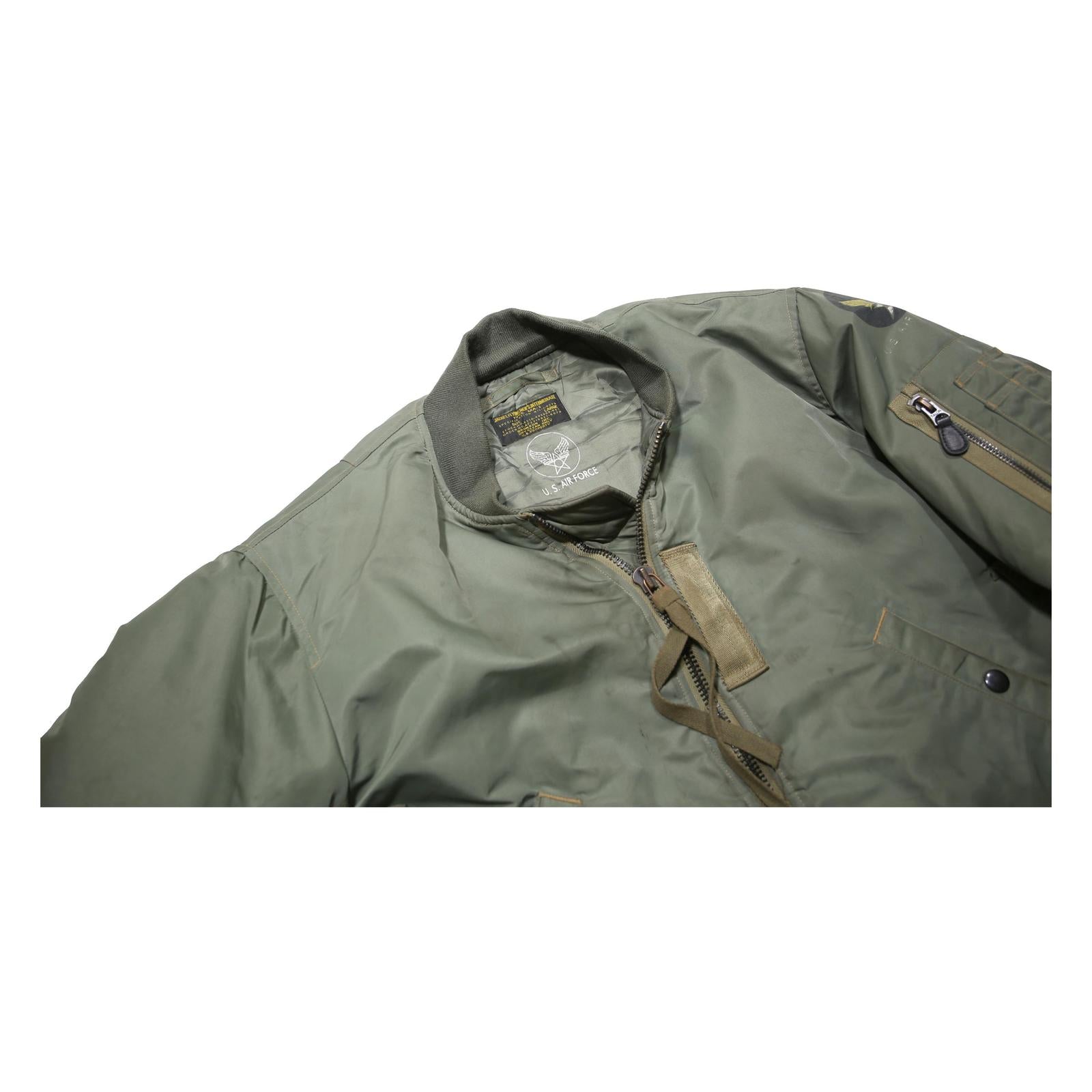 BRONSON INC. Buzz Rickson's Type MA-1 Mens Green Flight Bomber L Jacket