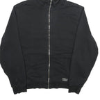 LEVI'S Mens Black Zip Hoodie M Cotton Blend Casual