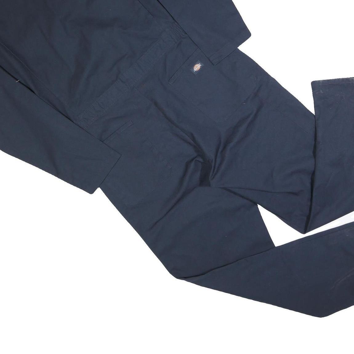 DICKIES Mens Navy Blue Cotton Blend Dungarees Regular Fit L W40 L32 Workwear