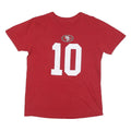 Mens Red San Francisco 49ers Garoppolo Number 10 T-Shirt M Short Sleeve Crew