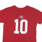 Mens Red San Francisco 49ers Garoppolo Number 10 T-Shirt M Short Sleeve Crew