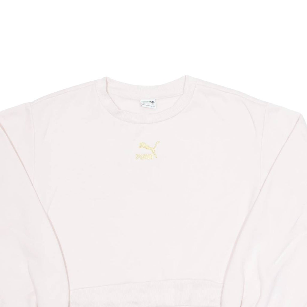 PUMA Cropped Womens Sweatshirt Pink XS