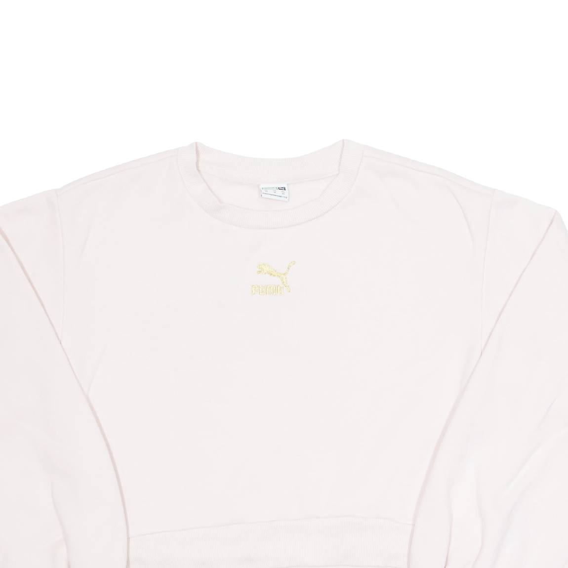 PUMA Cropped Womens Sweatshirt Pink XS