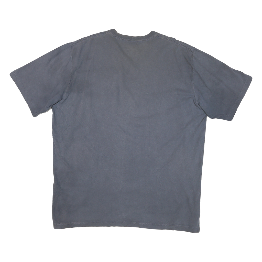 CARHARTT Mens Blue & Yellow Pocket T-Shirt XL Short Sleeve Crew Neck Workwear