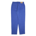 EDDIE BAUER Womens Jeans Blue Regular Straight Denim W32 L32 Cotton Blend Zip