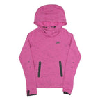 NIKE Womens Pink Hooded Pullover XS Lightweight Athletic Sweatshirt