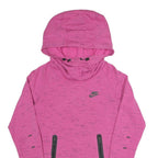 NIKE Womens Pink Hooded Pullover XS Lightweight Athletic Sweatshirt