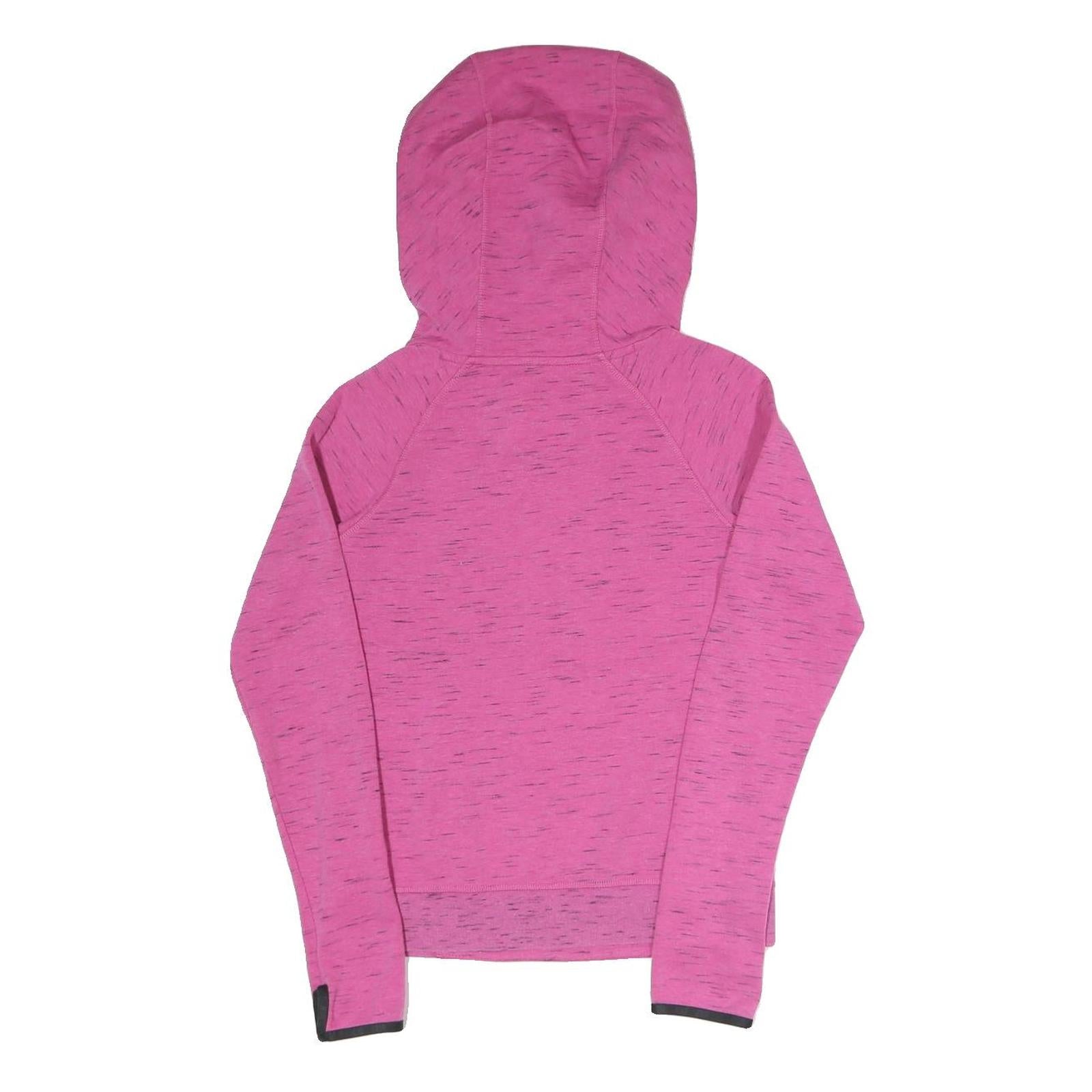 NIKE Womens Pink Hooded Pullover XS Lightweight Athletic Sweatshirt