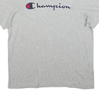 CHAMPION Mens Grey Cotton Blend Graphic T-Shirt XL Short Sleeve Crew Neck