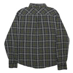 LEVI'S Mens Green & Black Check Shirt L Cotton Casual Long Sleeve Button