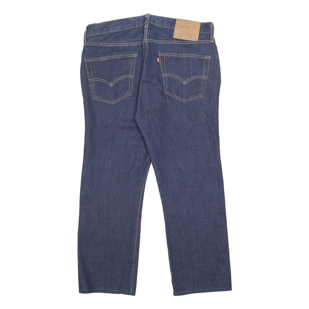LEVI'S 501 Big E Mens Jeans Blue Regular Straight Denim Raw Cotton W34 L24