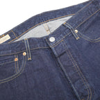 LEVI'S 501 Big E Mens Jeans Blue Regular Straight Denim Raw Cotton W34 L24