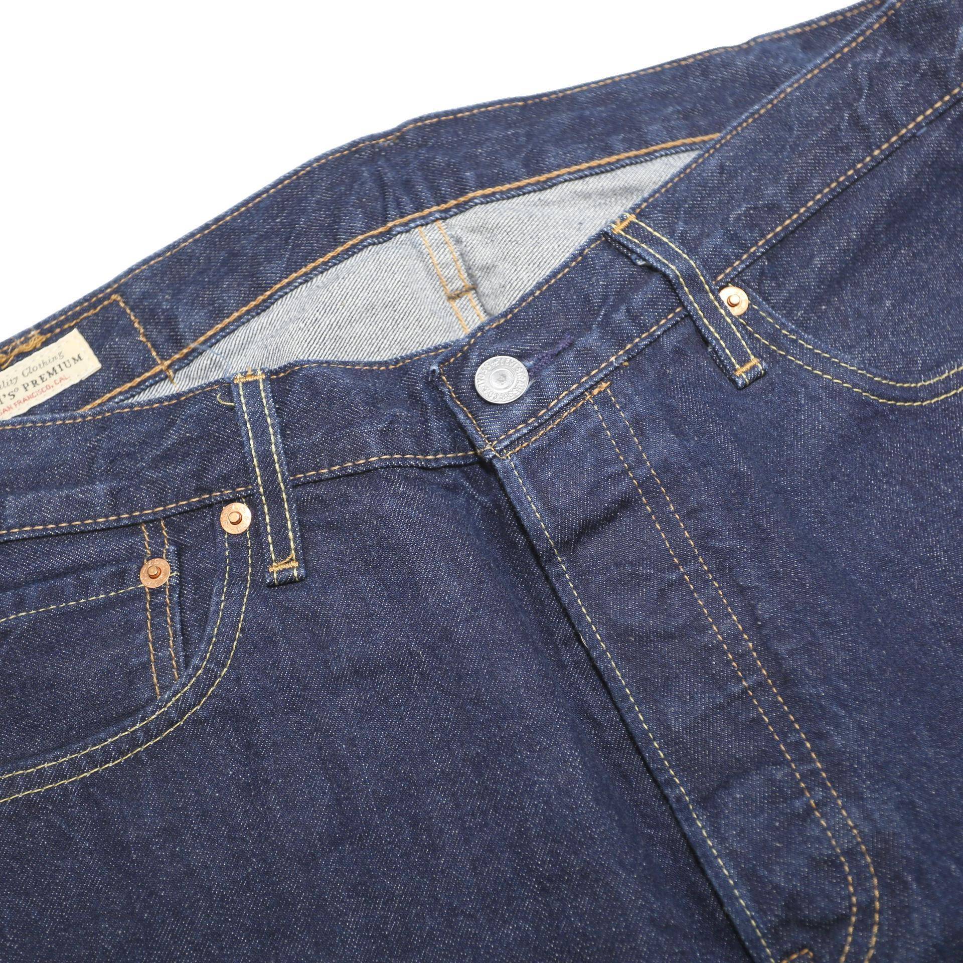 LEVI'S 501 Big E Mens Jeans Blue Regular Straight Denim Raw Cotton W34 L24