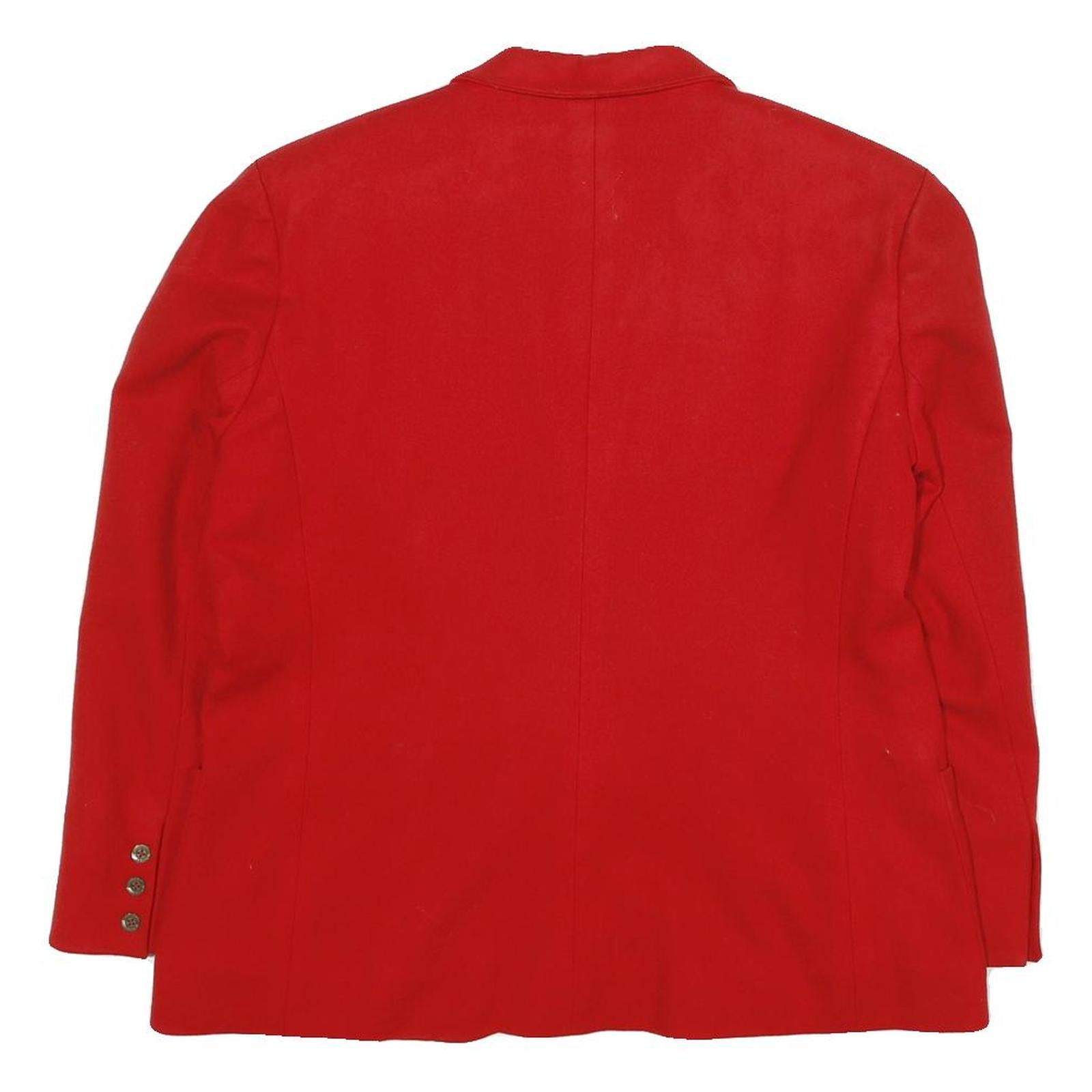 PENDLETON Womens Red Wool Classic Jacket L Button Closure Plain Elegant Stylish