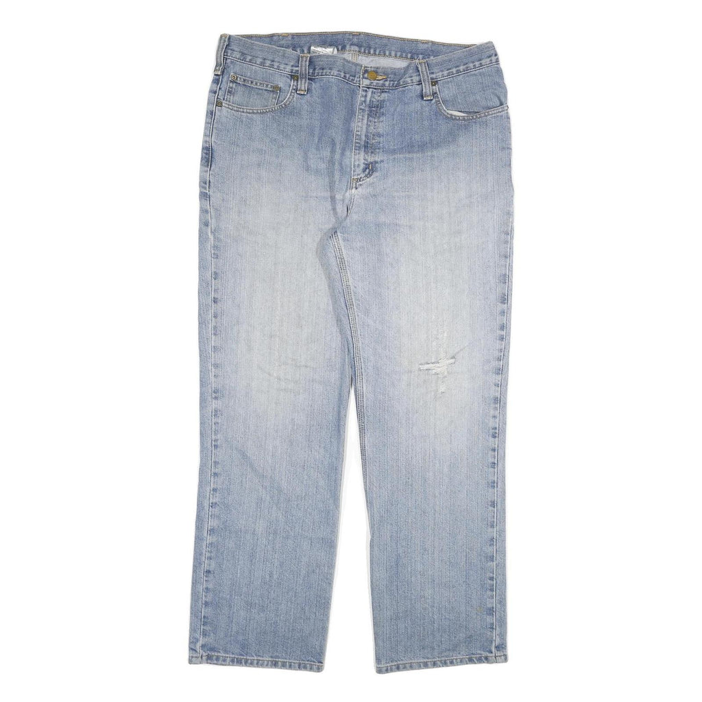 CARHARTT Mens Jeans Blue Relaxed Straight Denim Light W38 L32 Casual Workwear
