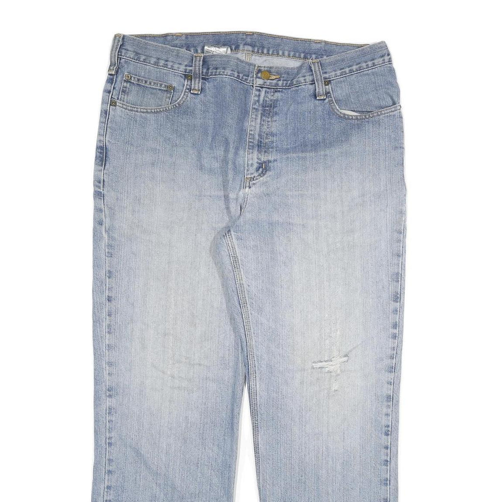 CARHARTT Mens Jeans Blue Relaxed Straight Denim Light W38 L32 Casual Workwear