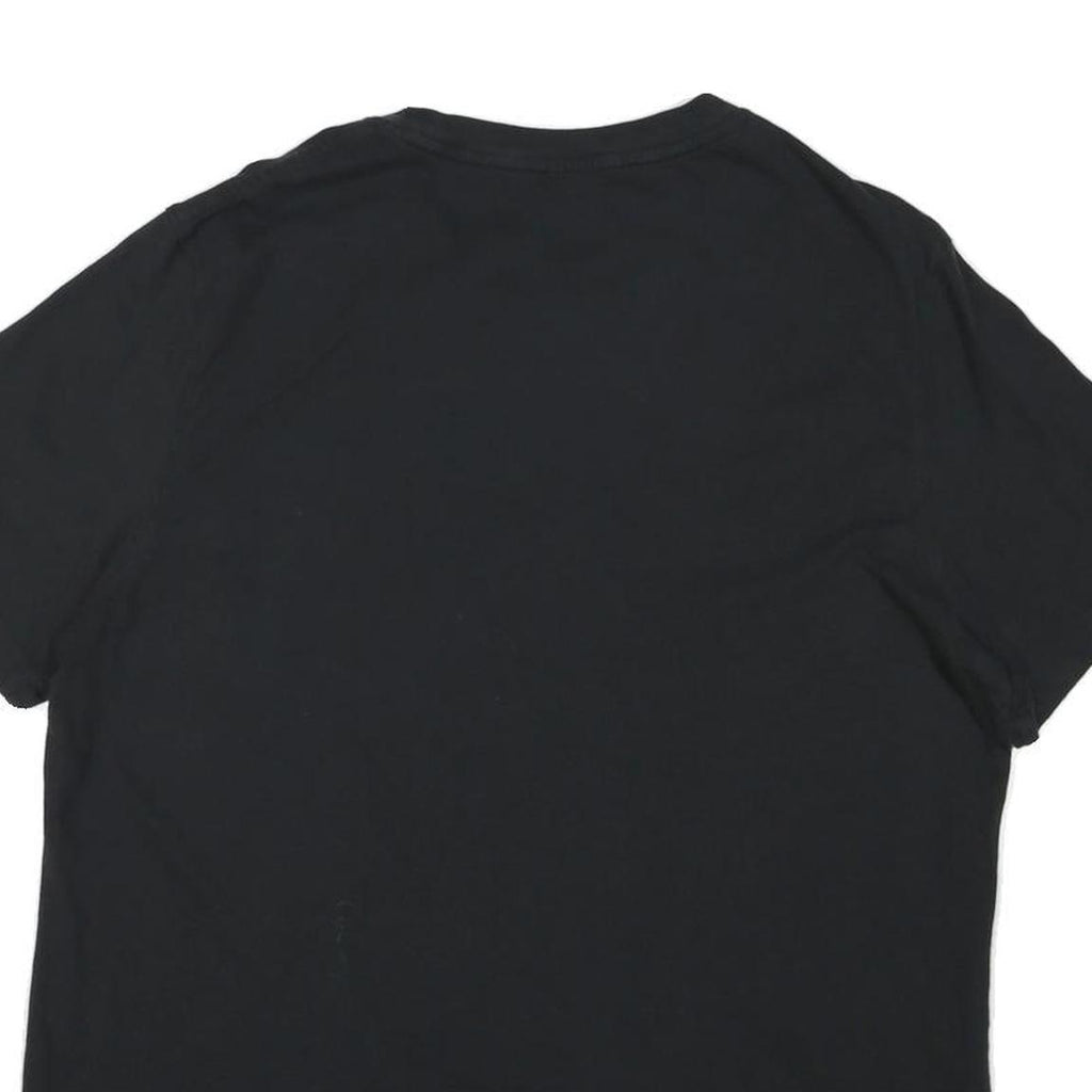 CHAMPION Mens Black Graphic T-Shirt M Short Sleeve Crew Neck Logo Print