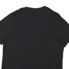 CHAMPION Mens Black Graphic T-Shirt M Short Sleeve Crew Neck Logo Print