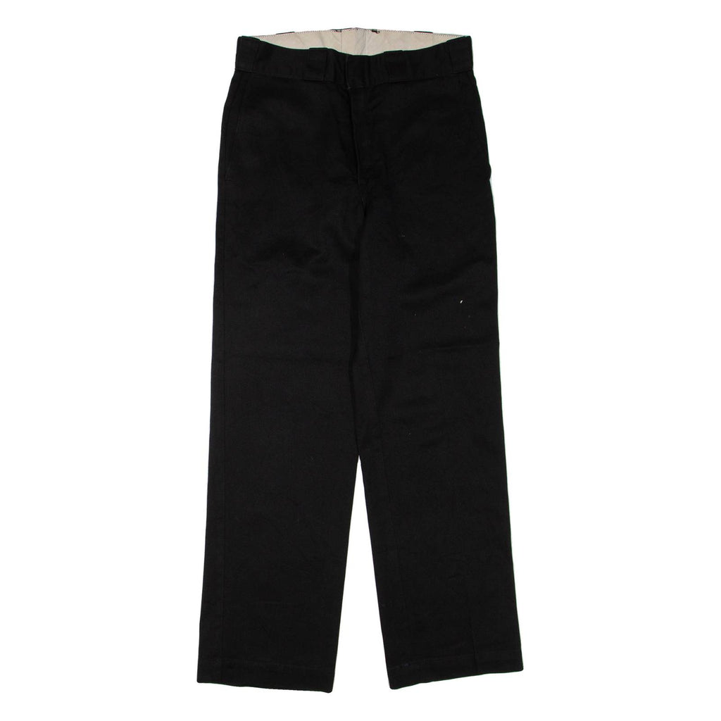 DICKIES Mens Trousers Black Regular Straight W30 L30