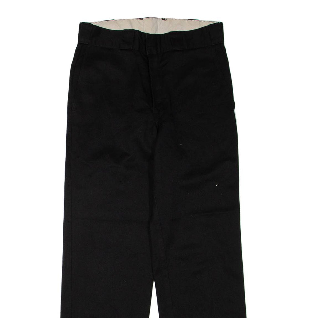 DICKIES Mens Trousers Black Regular Straight W30 L30