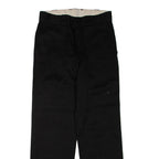 DICKIES Mens Trousers Black Regular Straight W30 L30