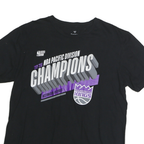 FANATICS Mens Black Sacramento Kings NBA Pacific Division Champions T-Shirt L