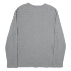 PUMA Mens Grey Long Sleeve Crew Neck Cotton T-Shirt 2XL Casual Sportswear