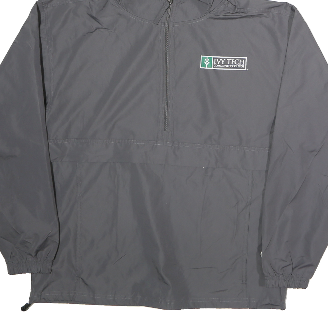 CHAMPION Mens Grey Hooded Zip Jacket M Polyester Outdoor Sportswear Lightweight