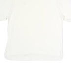 CHAPS Womens White Short Sleeve Plain Polo Shirt M Cotton Classic Fit