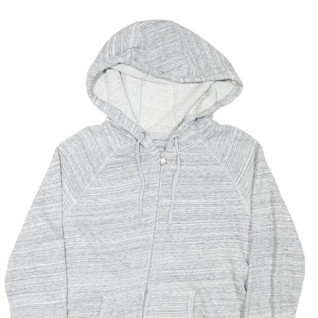 CALVIN KLEIN Womens Grey Hoodie Zip Up S Lightweight Cotton Blend Sweatshirt