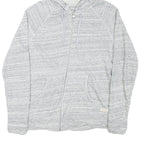 CALVIN KLEIN Womens Grey Hoodie Zip Up S Lightweight Cotton Blend Sweatshirt