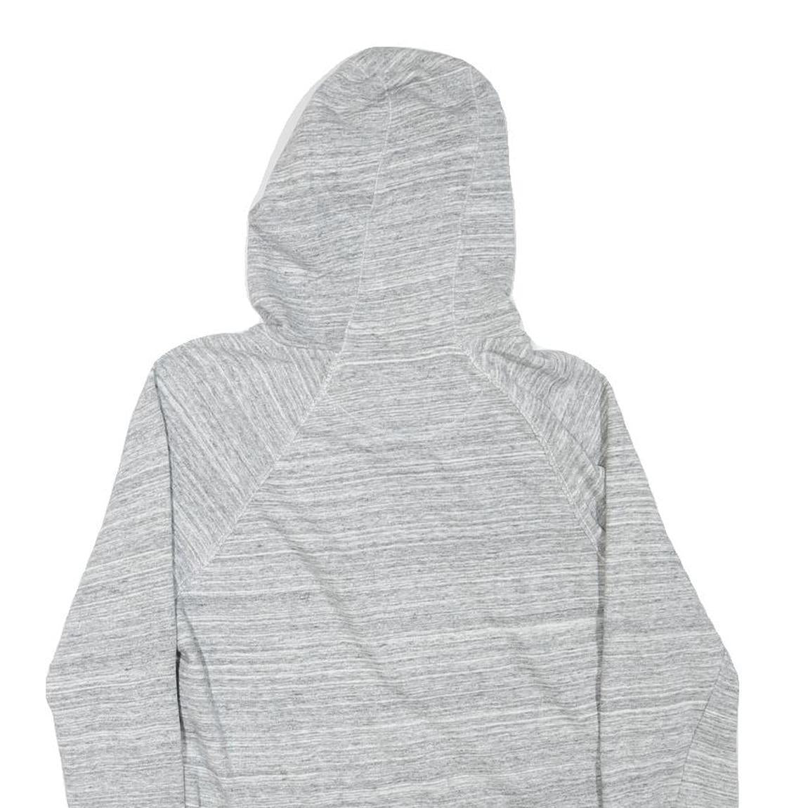 CALVIN KLEIN Womens Grey Hoodie Zip Up S Lightweight Cotton Blend Sweatshirt