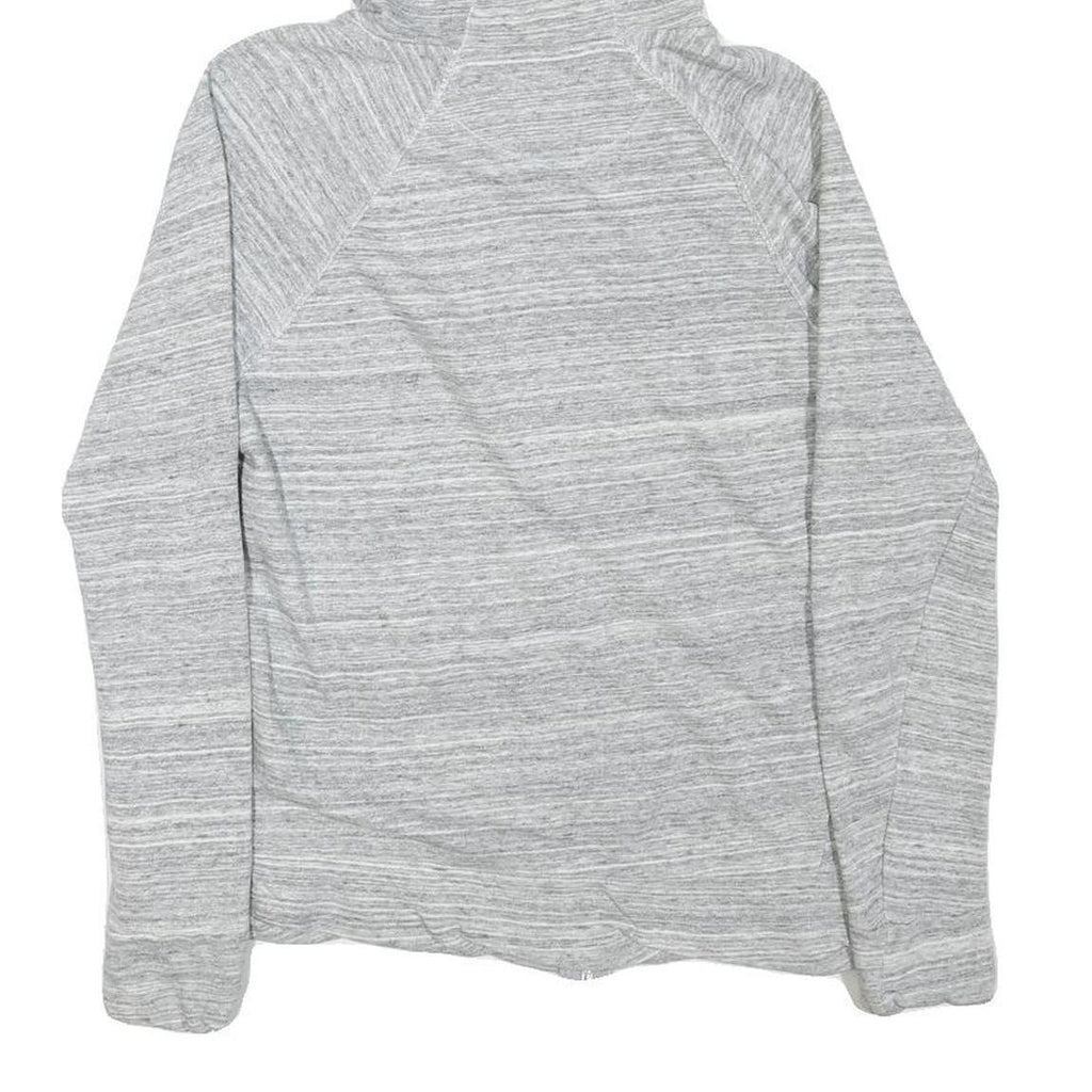 CALVIN KLEIN Womens Grey Hoodie Zip Up S Lightweight Cotton Blend Sweatshirt