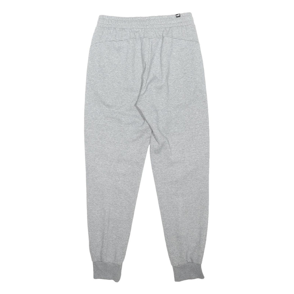 PUMA Mens Joggers Grey M W28 L30 Cotton Blend Regular Tapered Fit Casual Wear