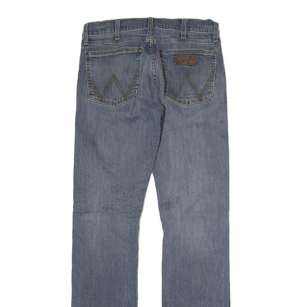 WRANGLER Mens Slim Blue Denim Jeans W30 L30 Classic Zip Closure
