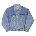 LEVI'S Mens Blue Denim Jacket L Cotton Blend Classic Button Fastening Casual