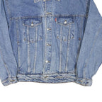 LEVI'S Mens Blue Denim Jacket L Cotton Blend Classic Button Fastening Casual