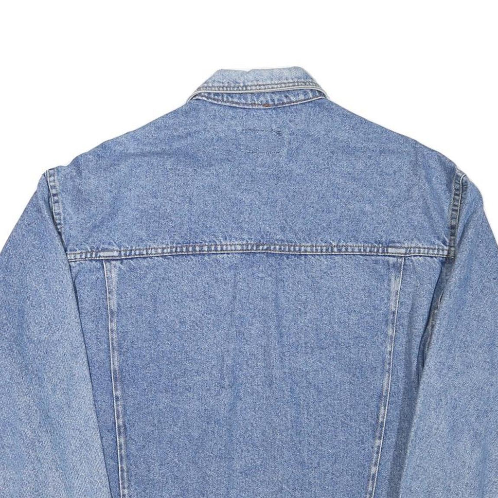 LEVI'S Mens Blue Denim Jacket L Cotton Blend Classic Button Fastening Casual