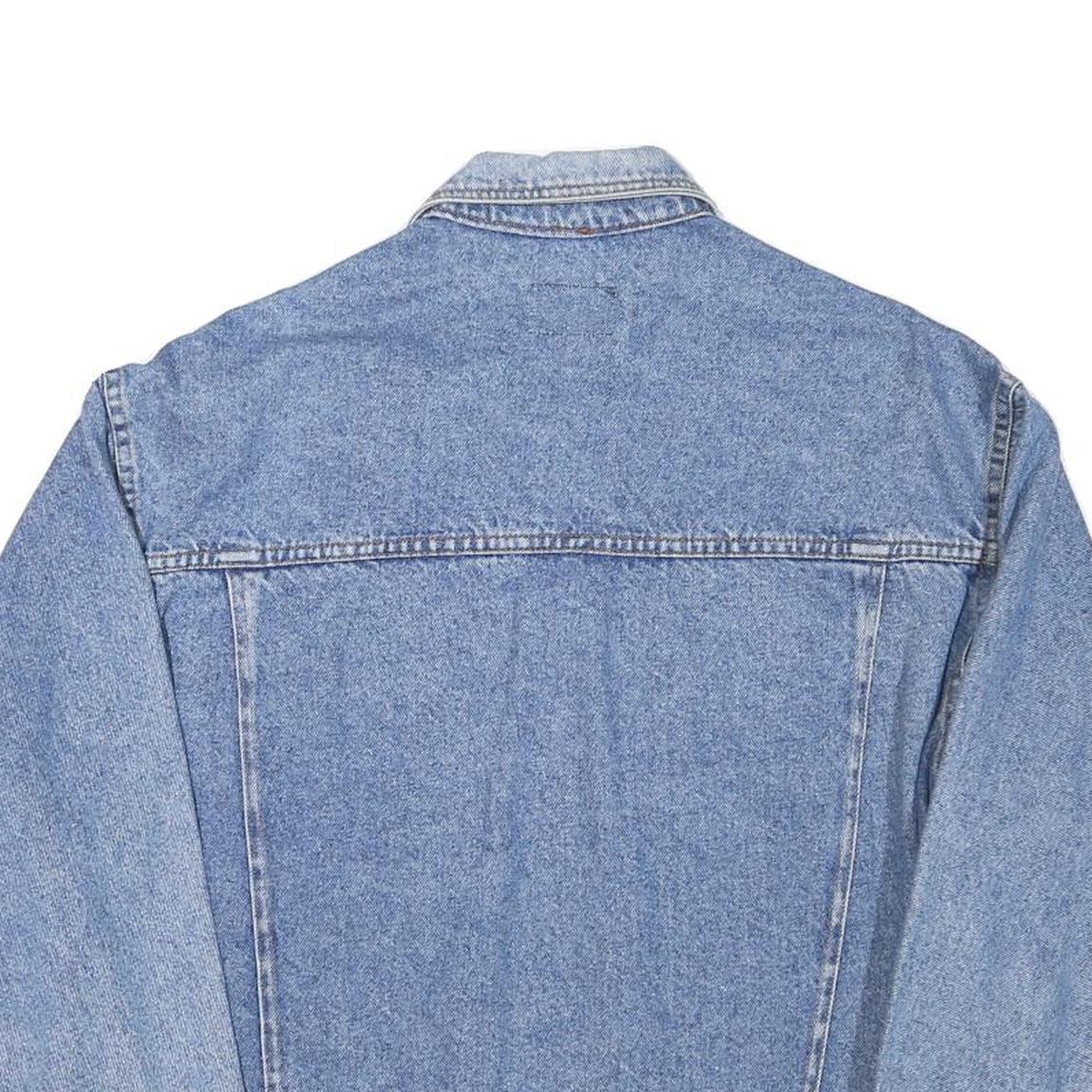 LEVI'S Mens Blue Denim Jacket L Cotton Blend Classic Button Fastening Casual