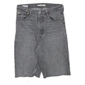 LEVIS Womens Shorts Grey Denim M W29 Raw Hem Classic Fit Casual