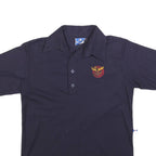 CHAMPION Mens Navy Blue Polo Shirt M Cotton Blend Classic Embroidered Logo