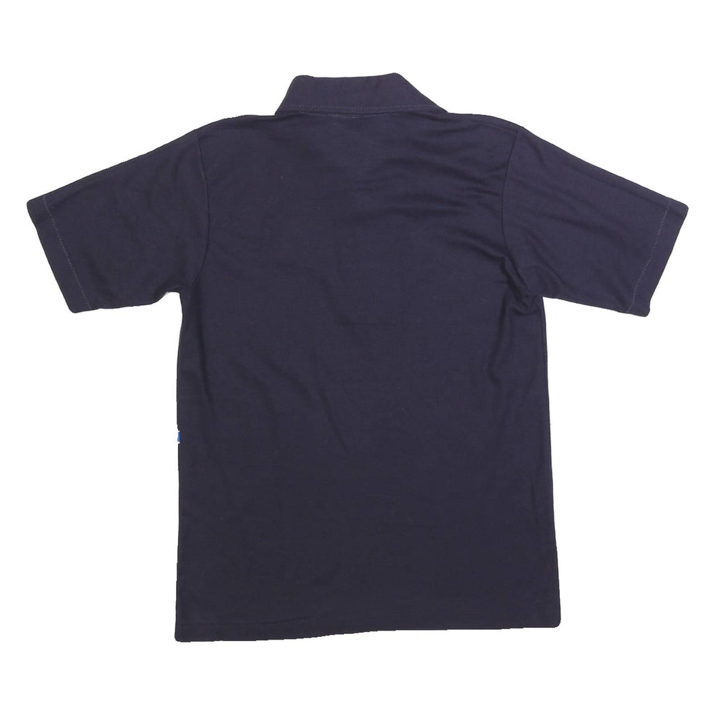 CHAMPION Mens Navy Blue Polo Shirt M Cotton Blend Classic Embroidered Logo