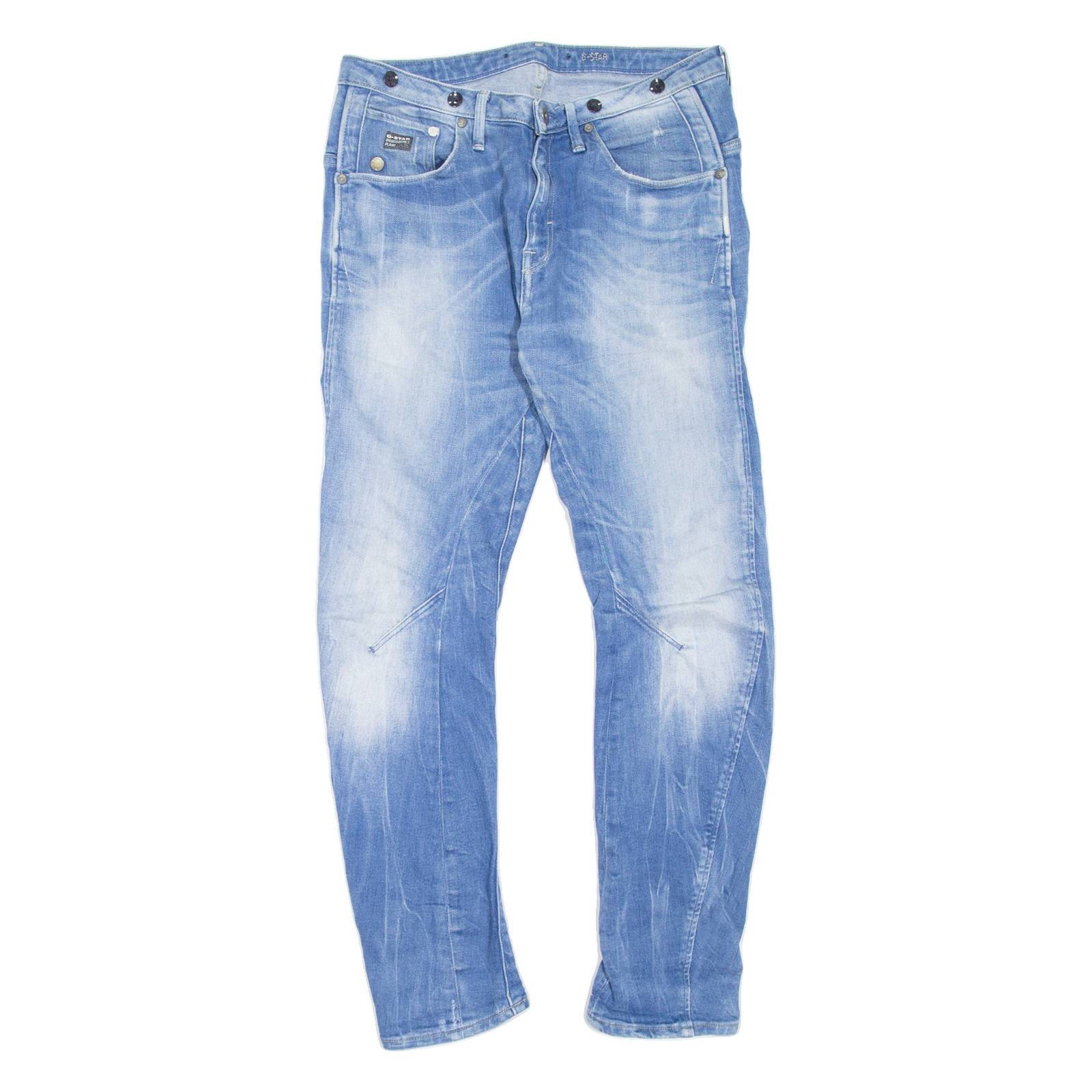 G-STAR Womens Jeans Blue Slim Skinny Stone Wash W30 L27