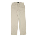 CALVIN KLEIN JEANS Mens Cotton Blend Beige Regular Straight Trousers W32 L31