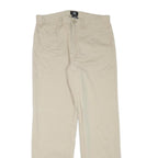 CALVIN KLEIN JEANS Mens Cotton Blend Beige Regular Straight Trousers W32 L31