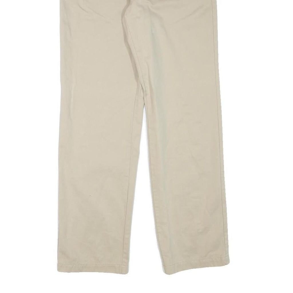 CALVIN KLEIN JEANS Mens Cotton Blend Beige Regular Straight Trousers W32 L31