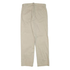 CALVIN KLEIN JEANS Mens Cotton Blend Beige Regular Straight Trousers W32 L31