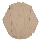 TOMMY HILFIGER Mens Shirt Beige Check Long Sleeve L